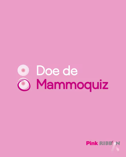 Logo design for the Mammoquiz by Pink Ribbon.