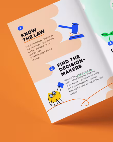 Editorial design for European Youth Forum