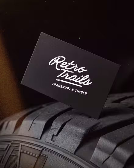 Logo design for Retro Trails Transport
