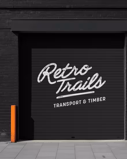 Logo design for Retro Trails Transport