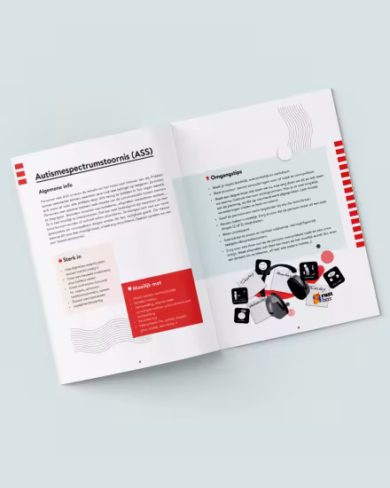 Brochure design for Jeugd en Muziek Brussels
