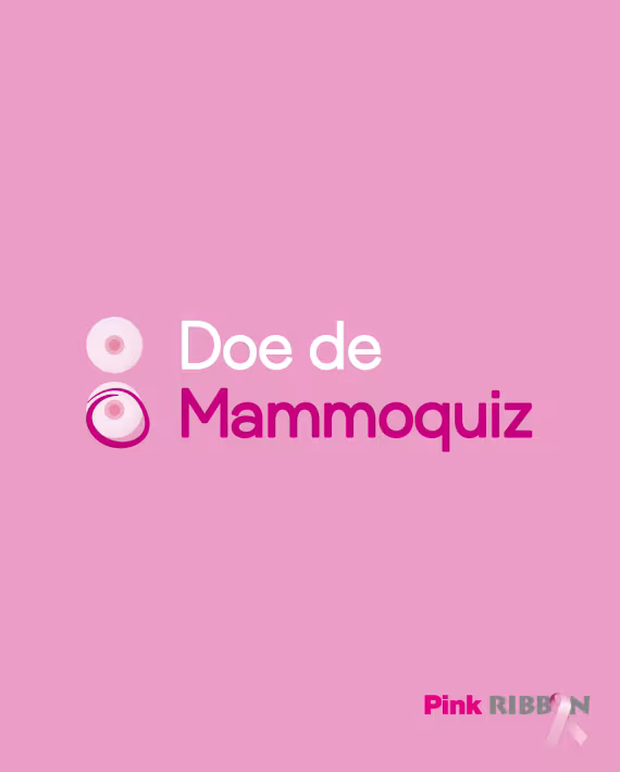 Logo design for the Mammoquiz by Pink Ribbon.