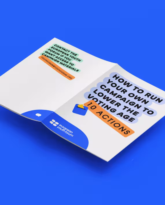 Editorial design for European Youth Forum