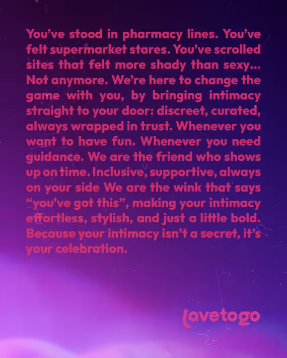 Logo and visual identity for Love to Go