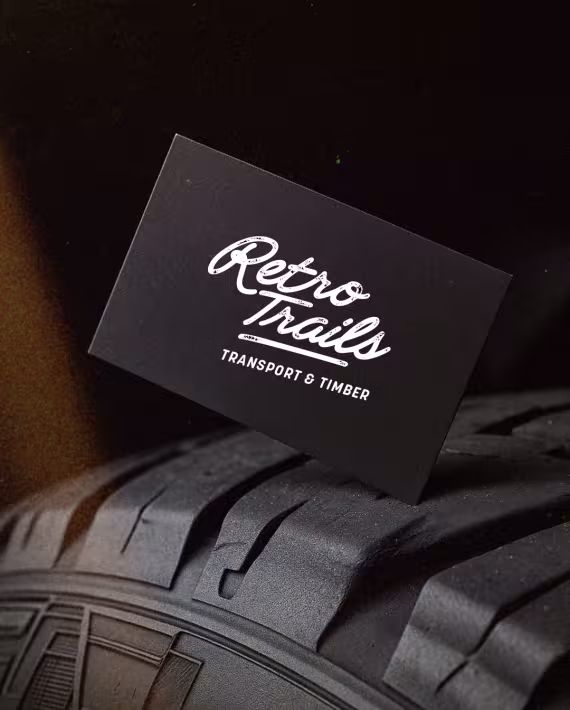 Logo design for Retro Trails Transport