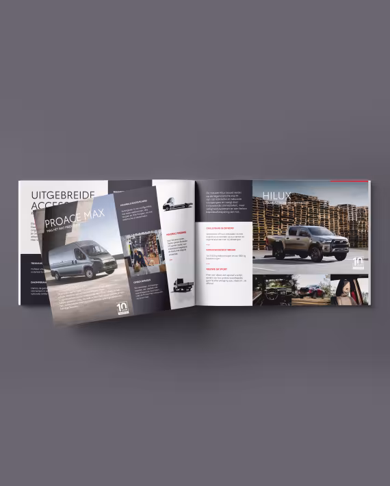 Automotive Brochure Design for Toyota