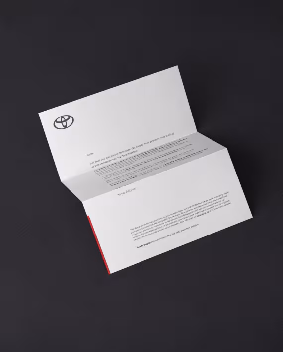 Letterhead Design for Toyota